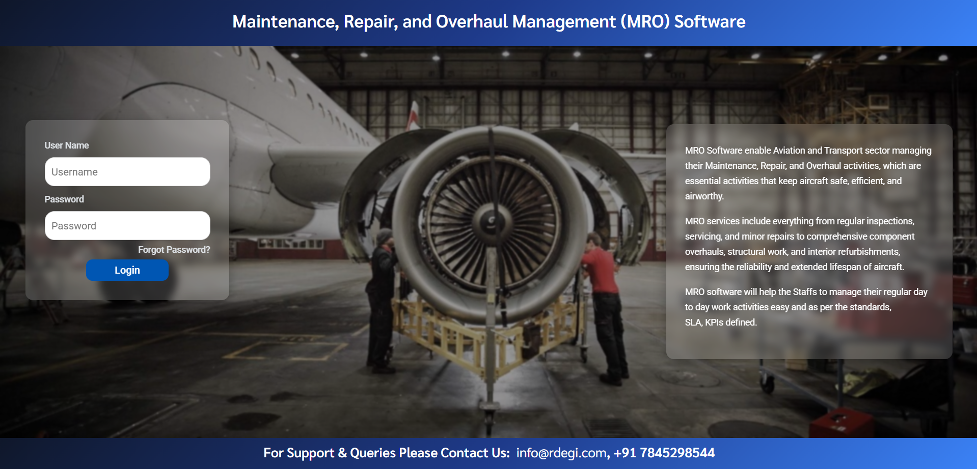 Software Development and Support services